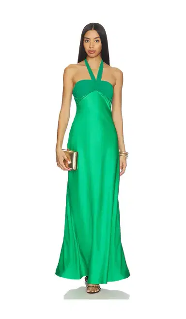 Runaway The Label Marilla Ruched Halter Maxi Dress | Thumbnail 1 Runaway The Label Marilla Ruched Halter Maxi Dress | Thumbnail 1