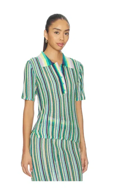 susana monaco Stripe Sweater Collar Shirt | Thumbnail 2 susana monaco Stripe Sweater Collar Shirt | Thumbnail 2