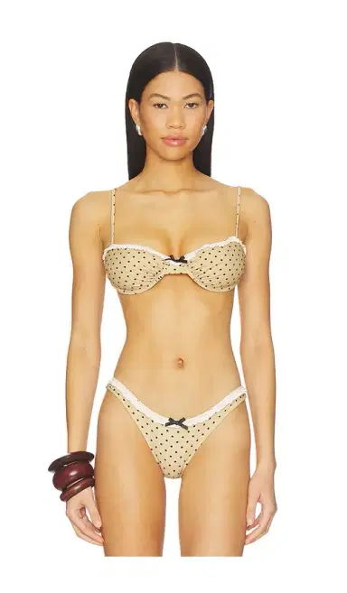 With Jean Jeanie Polka Dot Bikini Top | Thumbnail 1 With Jean Jeanie Polka Dot Bikini Top | Thumbnail 1