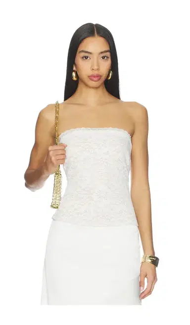 Runaway The Label Loana Lace Trim Strapless Top | Thumbnail 1 Runaway The Label Loana Lace Trim Strapless Top | Thumbnail 1