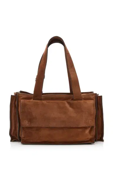 Miu Miu Utilitaire Suede Shopping Bag | Thumbnail 6 Miu Miu Utilitaire Suede Shopping Bag | Thumbnail 6