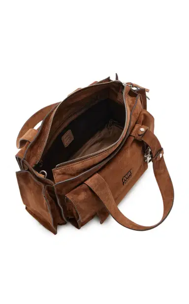 Miu Miu Utilitaire Suede Shopping Bag | Thumbnail 7 Miu Miu Utilitaire Suede Shopping Bag | Thumbnail 7