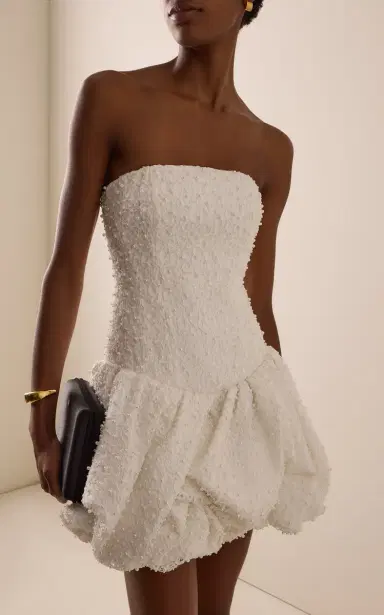 Aje Juniper Pearl-Embellished Lace Bubble Mini Dress | Thumbnail 2 Aje Juniper Pearl-Embellished Lace Bubble Mini Dress | Thumbnail 2