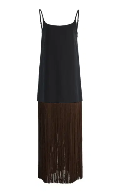 Alaïa Fringe Cotton Slip Dress | Thumbnail 1 Alaïa Fringe Cotton Slip Dress | Thumbnail 1