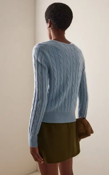 NILI LOTAN Camelia Cable-Knit Cashmere Sweater | Thumbnail 4 NILI LOTAN Camelia Cable-Knit Cashmere Sweater | Thumbnail 4