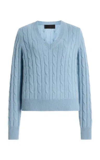 NILI LOTAN Camelia Cable-Knit Cashmere Sweater | Thumbnail 6 NILI LOTAN Camelia Cable-Knit Cashmere Sweater | Thumbnail 6
