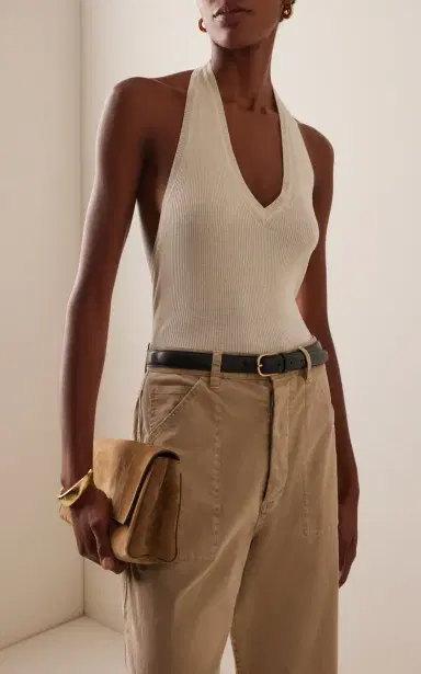 Nili Lotan Ivey Silk Halter Top | Thumbnail 3 Nili Lotan Ivey Silk Halter Top | Thumbnail 3
