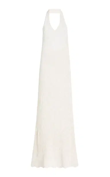Nili Lotan Eddie Crocheted Cotton Maxi Halter Dress | Thumbnail 1 Nili Lotan Eddie Crocheted Cotton Maxi Halter Dress | Thumbnail 1