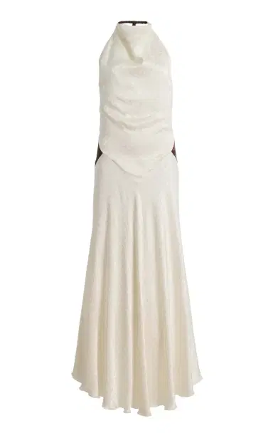 SIEDRÉS Jeanne Floral Jacquard Maxi Dress | Thumbnail 3 SIEDRÉS Jeanne Floral Jacquard Maxi Dress | Thumbnail 3