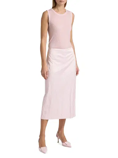 A.L.C. Women's Mick Rib-Knit Merino Wool Sleeveless Top - Cherry Blossom | Thumbnail 2 A.L.C. Women's Mick Rib-Knit Merino Wool Sleeveless Top - Cherry Blossom | Thumbnail 2