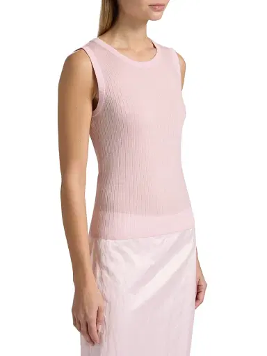 A.L.C. Women's Mick Rib-Knit Merino Wool Sleeveless Top - Cherry Blossom | Thumbnail 4 A.L.C. Women's Mick Rib-Knit Merino Wool Sleeveless Top - Cherry Blossom | Thumbnail 4