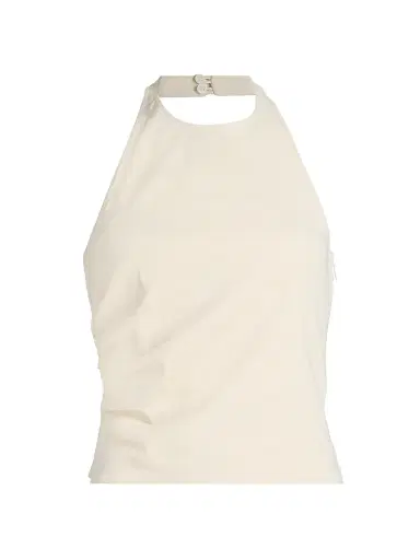 A.L.C. Women's Sylvie Linen-Blend Halterneck Top - Buttercream - Size 14 | Thumbnail 1 A.L.C. Women's Sylvie Linen-Blend Halterneck Top - Buttercream - Size 14 | Thumbnail 1