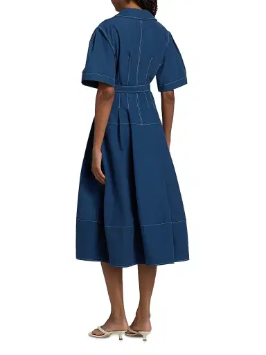 Simkhai Women's Meridith Cotton Midi-Shirtdress | Thumbnail 5 Simkhai Women's Meridith Cotton Midi-Shirtdress | Thumbnail 5