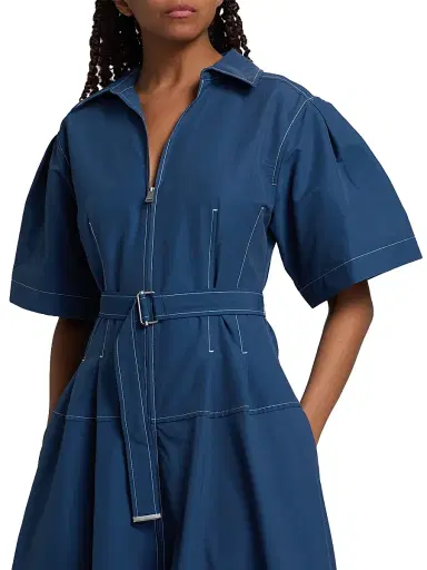 Simkhai Women's Meridith Cotton Midi-Shirtdress | Thumbnail 6 Simkhai Women's Meridith Cotton Midi-Shirtdress | Thumbnail 6