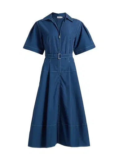 Simkhai Women's Meridith Cotton Midi-Shirtdress | Thumbnail 1 Simkhai Women's Meridith Cotton Midi-Shirtdress | Thumbnail 1