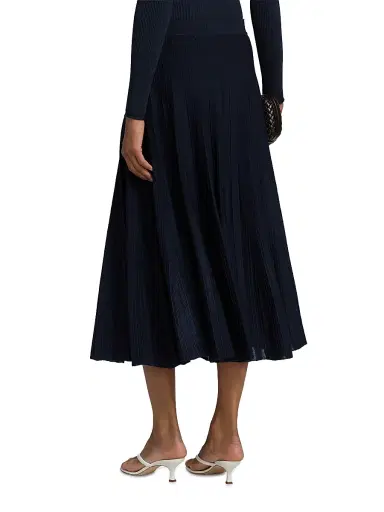 SIMKHAI Women's Margoux Knit Midi-Skirt - Midnight | Thumbnail 5 SIMKHAI Women's Margoux Knit Midi-Skirt - Midnight | Thumbnail 5
