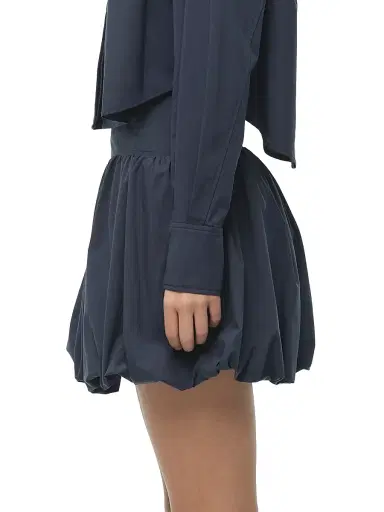 SIMKHAI Women's Pippa Cotton-Blend Miniskirt - Midnight | Thumbnail 4 SIMKHAI Women's Pippa Cotton-Blend Miniskirt - Midnight | Thumbnail 4