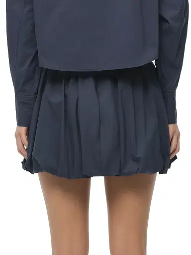 SIMKHAI Women's Pippa Cotton-Blend Miniskirt - Midnight | Thumbnail 5 SIMKHAI Women's Pippa Cotton-Blend Miniskirt - Midnight | Thumbnail 5