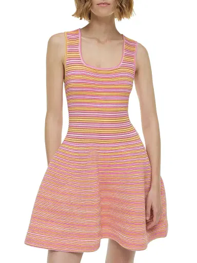 Simkhai Women's Cally Striped Knit Minidress | Thumbnail 3 Simkhai Women's Cally Striped Knit Minidress | Thumbnail 3