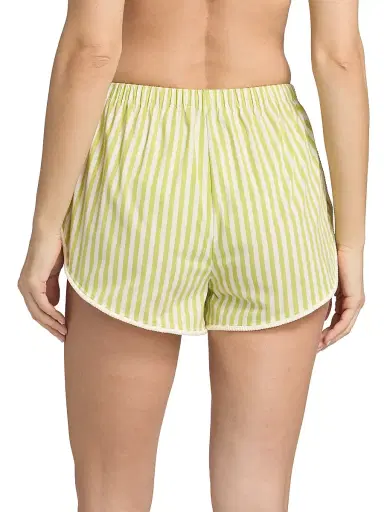 Solid & Striped Women's The Lester Striped Shorts - Guava | Thumbnail 4 Solid & Striped Women's The Lester Striped Shorts - Guava | Thumbnail 4
