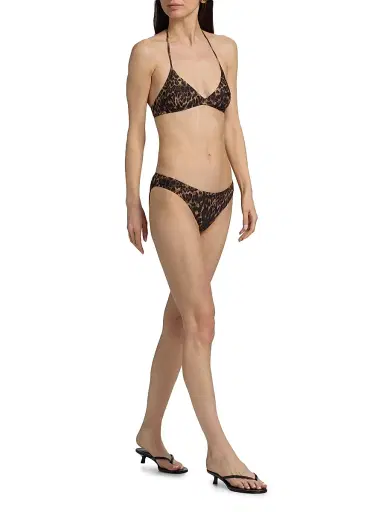 Nili Lotan Women's Vintage Leopard Bikini Bottom - Vintage Leopard Print | Thumbnail 2 Nili Lotan Women's Vintage Leopard Bikini Bottom - Vintage Leopard Print | Thumbnail 2