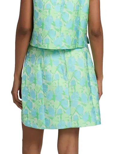 Lilly Pulitzer Women's Kels Floral Jacquard Miniskirt - Capri Blue - Size 14 | Thumbnail 5 Lilly Pulitzer Women's Kels Floral Jacquard Miniskirt - Capri Blue - Size 14 | Thumbnail 5