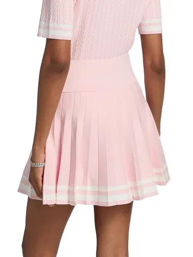 Lilly Pulitzer Women's Suzette Striped Sweater Skort - Pink Muse White Tipping - Size XL | Thumbnail 5 Lilly Pulitzer Women's Suzette Striped Sweater Skort - Pink Muse White Tipping - Size XL | Thumbnail 5