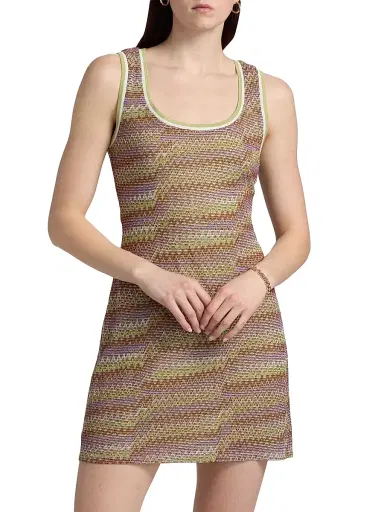 Ramy Brook Women's Liora Metallic Weave Mini Dress | Thumbnail 3 Ramy Brook Women's Liora Metallic Weave Mini Dress | Thumbnail 3
