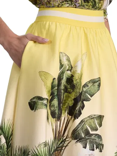 ALICE + OLIVIA Women's Earla Staceface Midi Skirt - Pure Paradise | Thumbnail 6 ALICE + OLIVIA Women's Earla Staceface Midi Skirt - Pure Paradise | Thumbnail 6