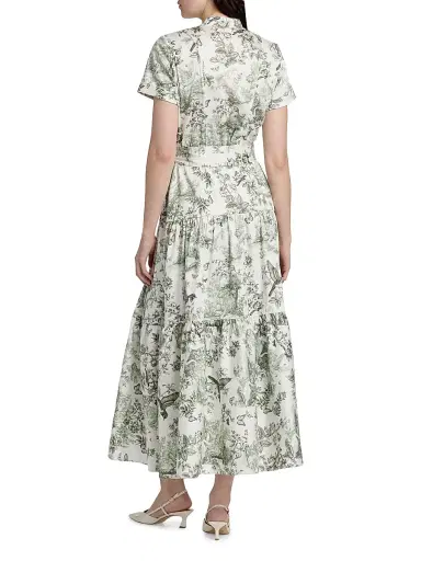 ALICE + OLIVIA Women's Lucy Printed Midi Shirtdress - Daybreak | Thumbnail 5 ALICE + OLIVIA Women's Lucy Printed Midi Shirtdress - Daybreak | Thumbnail 5