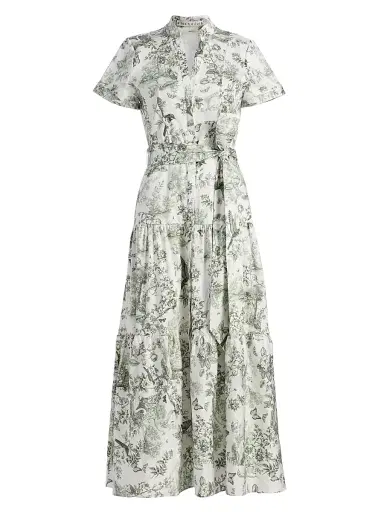 ALICE + OLIVIA Women's Lucy Printed Midi Shirtdress - Daybreak | Thumbnail 1 ALICE + OLIVIA Women's Lucy Printed Midi Shirtdress - Daybreak | Thumbnail 1