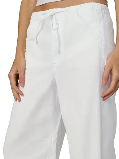 Joe's Jeans Women's The Bowie Wide-Leg Drawstring Pants - White - Size XS | Thumbnail 5 Joe's Jeans Women's The Bowie Wide-Leg Drawstring Pants - White - Size XS | Thumbnail 5