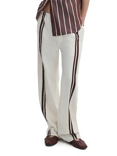 rag & bone Women's Logan Pull On Track Pants - Ecru Sport | Thumbnail 3 rag & bone Women's Logan Pull On Track Pants - Ecru Sport | Thumbnail 3