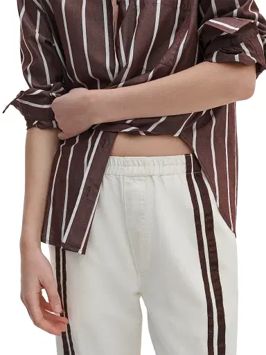 rag & bone Women's Logan Pull On Track Pants - Ecru Sport | Thumbnail 6 rag & bone Women's Logan Pull On Track Pants - Ecru Sport | Thumbnail 6
