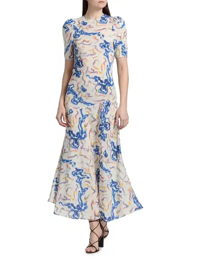 Ulla Johnson Women's Samar Silk Maxi Dress - Prism | Thumbnail 2 Ulla Johnson Women's Samar Silk Maxi Dress - Prism | Thumbnail 2