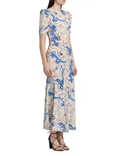 Ulla Johnson Women's Samar Silk Maxi Dress - Prism | Thumbnail 4 Ulla Johnson Women's Samar Silk Maxi Dress - Prism | Thumbnail 4