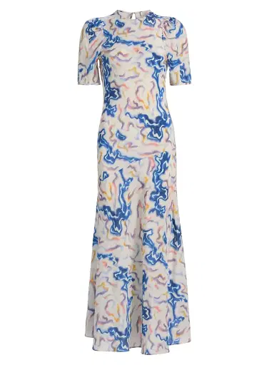 Ulla Johnson Women's Samar Silk Maxi Dress - Prism | Thumbnail 1 Ulla Johnson Women's Samar Silk Maxi Dress - Prism | Thumbnail 1