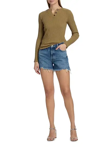 rag & bone Women's Vintage Cut-Off Shorts - Flora | Thumbnail 2 rag & bone Women's Vintage Cut-Off Shorts - Flora | Thumbnail 2