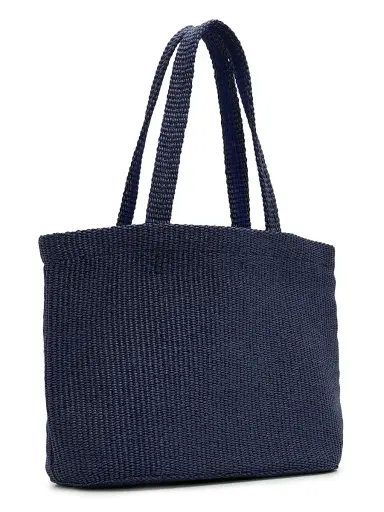 Jimmy Choo Women's Riviera Capsule Logo-Embroidered Raffia Beach Tote Bag - Marine | Thumbnail 3 Jimmy Choo Women's Riviera Capsule Logo-Embroidered Raffia Beach Tote Bag - Marine | Thumbnail 3