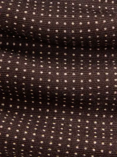 Ralph Lauren Purple Label Men's Pin Dot Cashmere-Silk Tie - Luggage Brown | Thumbnail 5 Ralph Lauren Purple Label Men's Pin Dot Cashmere-Silk Tie - Luggage Brown | Thumbnail 5