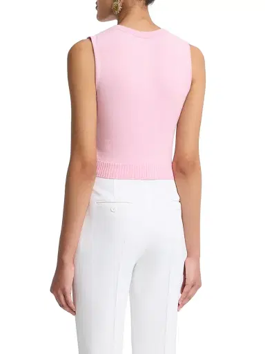 Oscar de la Renta Women's Wool Knit Tank Top - Pink | Thumbnail 5 Oscar de la Renta Women's Wool Knit Tank Top - Pink | Thumbnail 5