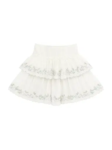 KatieJ NYC Girl's Allegra Floral-Embroidered Tiered Skirt | Thumbnail 1 KatieJ NYC Girl's Allegra Floral-Embroidered Tiered Skirt | Thumbnail 1