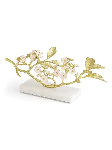 Michael Aram Cherry Blossom Brass, Enamel & Marble Decorative Object | Thumbnail 3 Michael Aram Cherry Blossom Brass, Enamel & Marble Decorative Object | Thumbnail 3