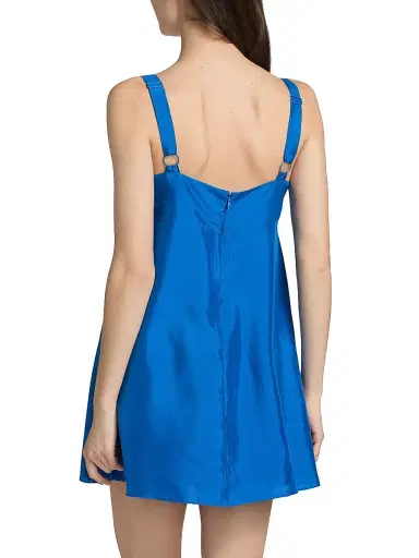 AZEEZA Women's Arden Raw Silk Minidress - Sapphire - Size Large | Thumbnail 5 AZEEZA Women's Arden Raw Silk Minidress - Sapphire - Size Large | Thumbnail 5
