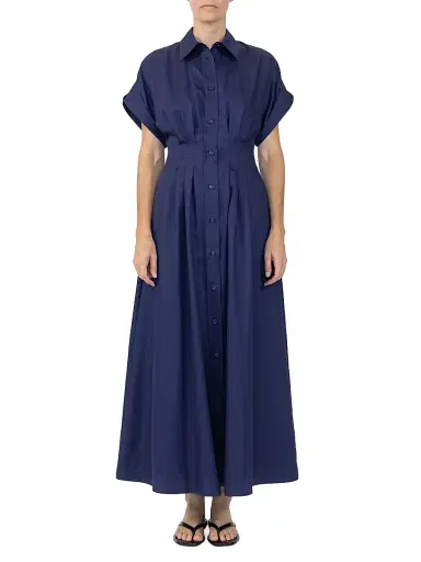 Callas Milano Women's Corsica Sleeveless Shirtdress - Deep Sea | Thumbnail 2 Callas Milano Women's Corsica Sleeveless Shirtdress - Deep Sea | Thumbnail 2