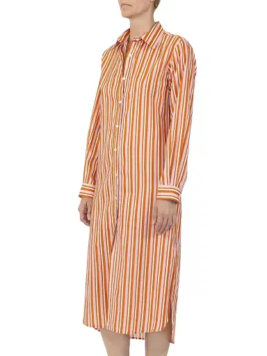 CALLAS MILANO Women's Elissa Long Shirtdress - Pink Brown - Size 8 | Thumbnail 3 CALLAS MILANO Women's Elissa Long Shirtdress - Pink Brown - Size 8 | Thumbnail 3