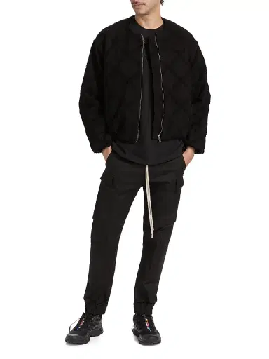 EZR Men's Crisscross Cotton Crop Jacket - Black | Thumbnail 2 EZR Men's Crisscross Cotton Crop Jacket - Black | Thumbnail 2