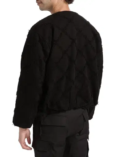 EZR Men's Crisscross Cotton Crop Jacket - Black | Thumbnail 5 EZR Men's Crisscross Cotton Crop Jacket - Black | Thumbnail 5