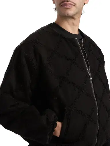 EZR Men's Crisscross Cotton Crop Jacket - Black | Thumbnail 6 EZR Men's Crisscross Cotton Crop Jacket - Black | Thumbnail 6