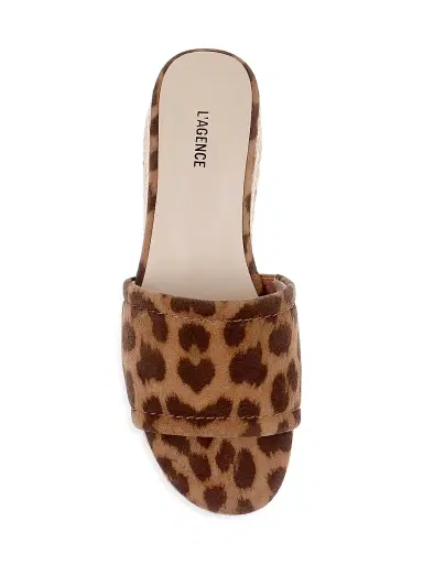 L'AGENCE Women's Ramani 50MM Leopard-Print Suede Espadrille Sandals - Leopard | Thumbnail 4 L'AGENCE Women's Ramani 50MM Leopard-Print Suede Espadrille Sandals - Leopard | Thumbnail 4